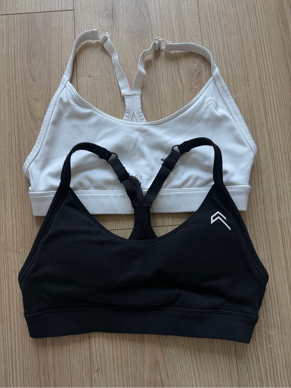 Oner Active Racerback Sports Bras - Black and White - Size S (read description)